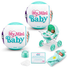 5 Surprise My Mini Baby Series 1, 2 Capsules, By ZURU, Collectible Mystery Capsule, Toy for Girls, Realistic Miniature Baby, Playset and Accessories