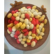 Sugared Almonds 1kg, whole almonds, assorted colours