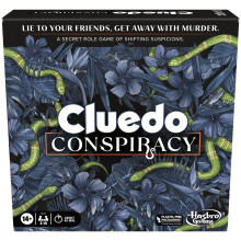 Hasbro Gaming Cluedo Conspiracy, Detective Board Game for 4 Players or More, Party Games for Families, for Adults and 14+ Year Old Boys and Girls, Fun