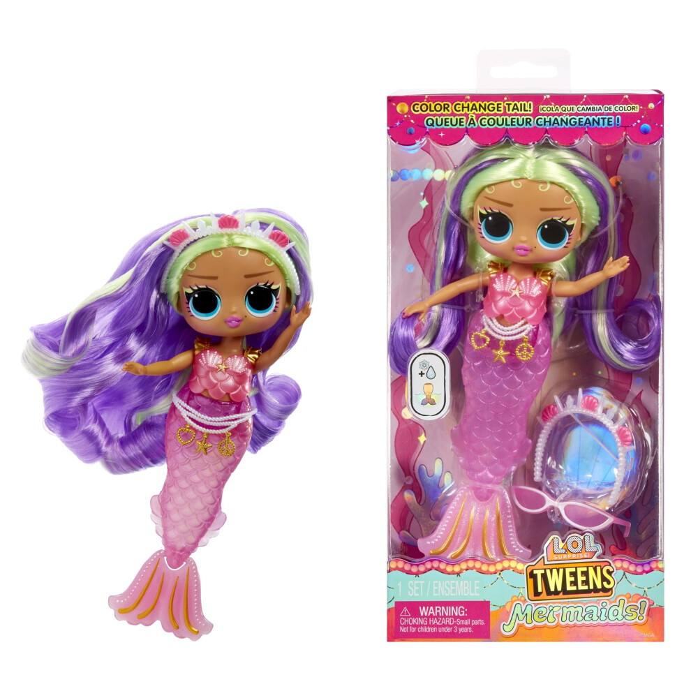 L.o.l. Surprise! Tweens - Mermaid Cleo Clove - Fashion Doll With Colour Changing Tail, Movable Fin, And Beautiful Accessories ? Toys For Kids And