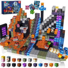 Goody King Magnetic Blocks - 150 PCS Magnetic Building Blocks Dark Castle Sword Domain Toys for Montessori Toddler Birthday Gifts - STEM Sensory Toys