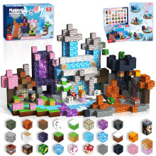 ToyUnited Magnetic Blocks, 150PCS Magnetic Building Blocks Tiles Cubes for Ages 3 4 5 6 7 8 9 10 Boys&Girls, Dark Swordsman Frozen Construction Toys