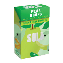 Sula Pear Drops, Sugar Free Boiled Sweets with Natural Flavour, 42 g (Pack of 14)