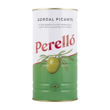 Perell? Spanish Gordal Pitted Green Olives, 600 g
