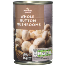 Morrisons Whole Button Mushrooms, 290 g, Pack of 12