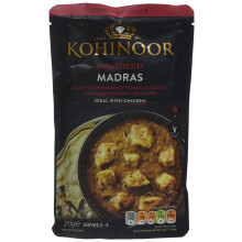 Kohinoor Southern Madras Cooking Sauce, 375 g, Pack of 6