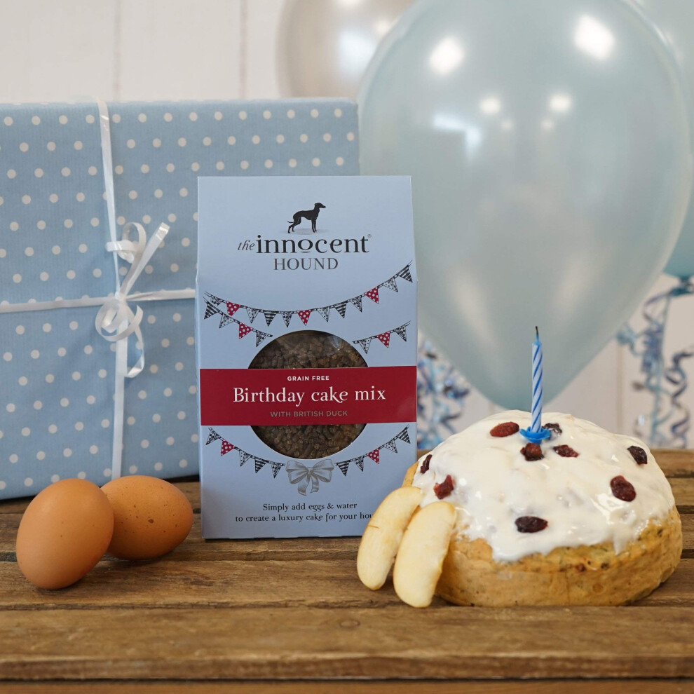 The Innocent Hound Grain Innocent Hound Free Birthday Cake Mix With British Duck 255G