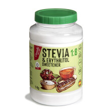 Castello since 1907 Stevia + Erythritol 1:8 Sweetener | 1g = 8g of sugar | 100% Natural Sugar Substitute - 0 Calories - 0 Glycemic Index - Keto and