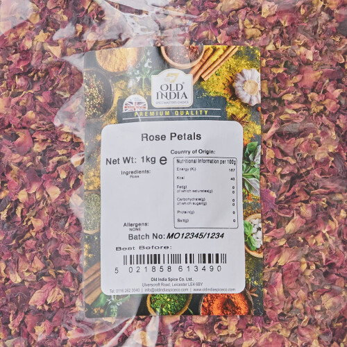 Old India Rose Petals 1kg 1