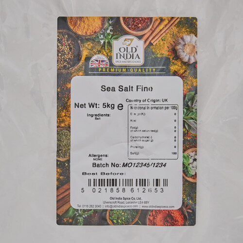 Old India Sea Salt Fine 5kg 1