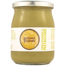 Grocer Planet - Sweet Spreadable Pistachio Cream (600g) | With 45% Mediterranean Pistachios | Italian Food Gourmet | Suitable for Breakfasts &