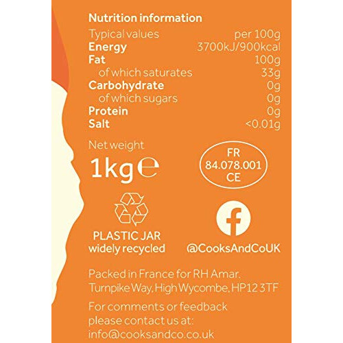 Cooks & Co Duck Fat 1 Kg (Pack of 2) 1