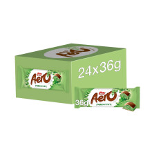 Aero Bubbly Peppermint Mint Chocolate Bars, 24 x 36 g