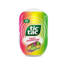 Tic Tac Fruit Adventure Bulk Sweets Pack, Party Bags, Sweets Gift Box, On the Go Refreshment, Sweet Tasting Mints, Bulk Box of 8 x 98g