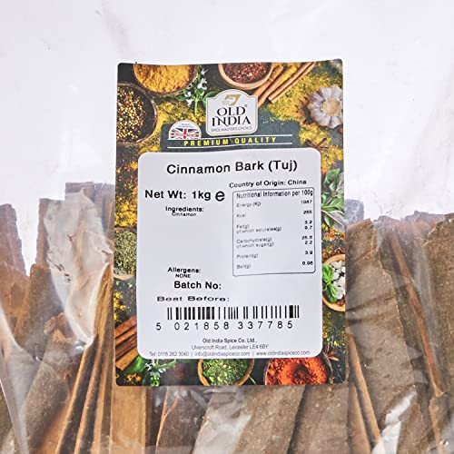 Old India Cinnamon Bark (Tuj) 1 Kg 1