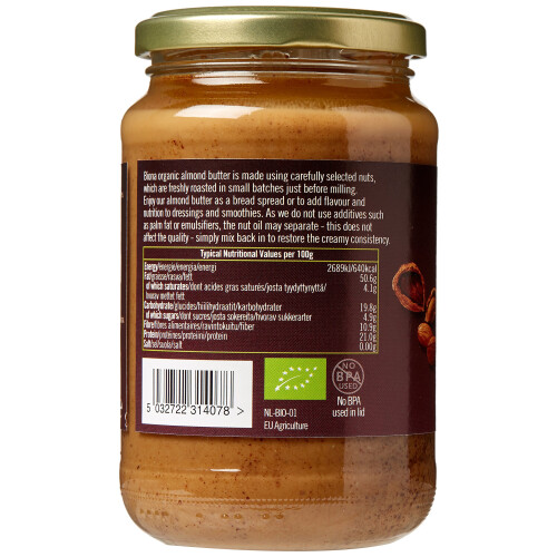 Biona Organic Almond Butter, 350 g 2