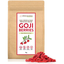 1KG 100% Natural Goji Berries from Tibetan Plateau, Large RAW & Sun-Dried, Pure Wolfberry Fruit Snack, No Additives, Pesticides, Sulphites, Non-GMO,