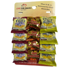 Traditional Pub Snacks Card (12) – Pork Scratchings, Bacon Fries & Scampi Fries