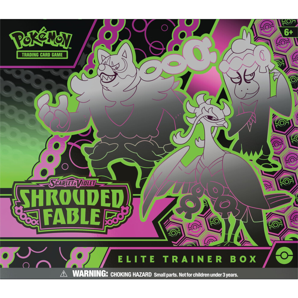 Pokémon Pok?Mon Tcg: Scarlet & Violet?Shrouded Fable Elite Trainer Box (1 Full Art Promo Card, 9 Boosters & Premium Accessories)