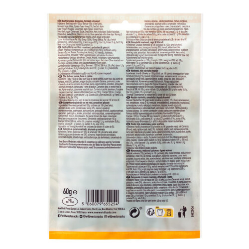 Wild West Honey BBQ Beef Jerky 12 x 60g 2