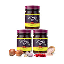 Stokes Chilli Jam 3PK, Delicious Sweet Chilli Jam, Perfect With Cheese & Biscuits, Award Winning Sweet & Spicy Chilli Jam Made With Sweet Chillies &