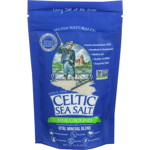 Celtic Sea Salt, Fine Ground, 8 Ounce