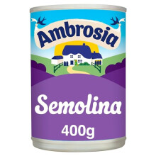 Ambrosia Semolina, Creamed Dessert, 400 g (Pack of 6 Cans)
