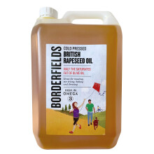 Borderfields Natural Cold Pressed British Rapeseed Oil High in Omega 3. Use for Roasting Frying Baking drizzling and dressing Gluten free and vegan