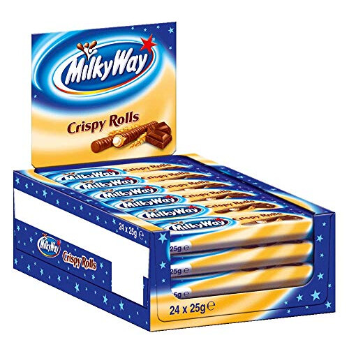 Milky Way Crispy Rolls 25 g (Pack of 24)