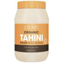 Pipkin 100% Organic Tahini Paste 908g ? Roasted and pressed Ethiopian Sesame Seeds - All Natural, Kosher, Vegan, Non-GMO