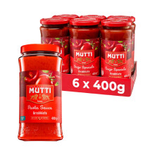 Mutti Pasta Sauce Pizzutello Tomato with Calabrian Chilli 400 g (Pack of 6)
