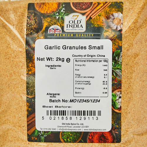 Old India Garlic Granules Small 2kg 1