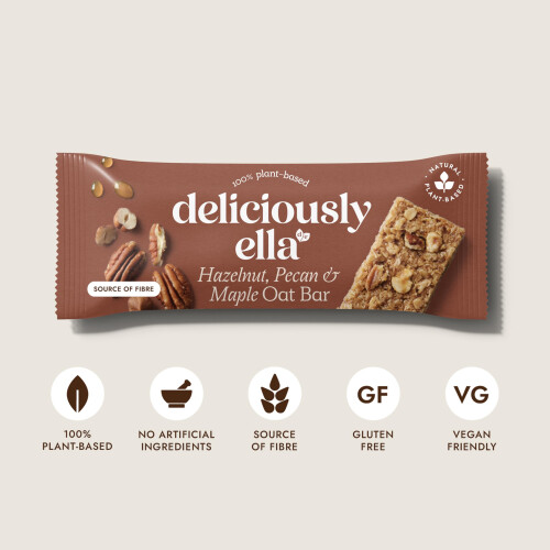 Deliciously Ella Oat Bars (Hazelnut, Pecan & Maple (16 bars)) 1