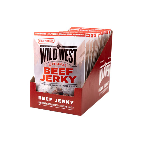 Wild West Original Beef Jerky 25 g (Pack of 12)