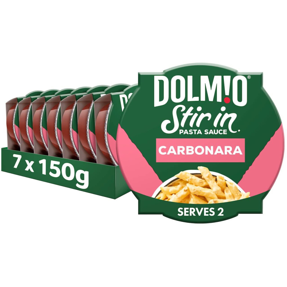 Dolmio Stir In Carbonara Pasta Sauce, Bulk Multipack 7 X 150G Pots
