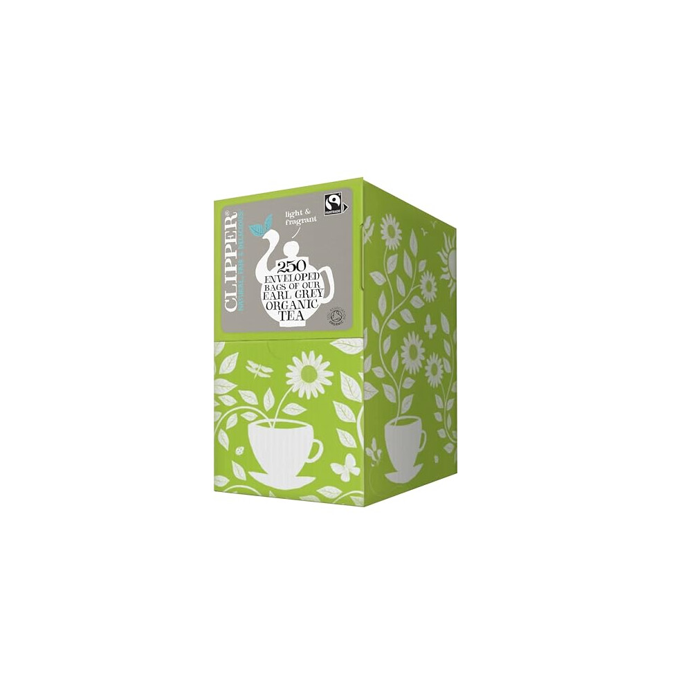 Clipper Organic Earl Tea Bags Natural, Unbleached, Plant-Based Biodegradable & Non Gm Teabags Eco Conscious, All Natural Tea Bags Individually Grey