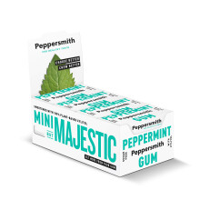 Peppersmith - British Peppermint Chewing Gum - Vegan Friendly - 100% Xylitol Plant Based Sweetener - Fresh Breath - Sugar Free Gum - Benefits Oral