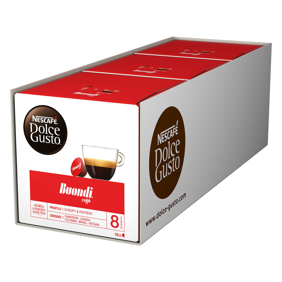 Nescafe Nescaf? Dolce Gusto Espresso Buondi, Pack Of 3, 3 X 16 Capsules