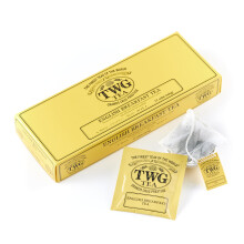 TWG Tea | English Breakfast Tea | Black Tea | Floral Undertones | 15 Hand Sewn Cotton Tea Bags | Gift Set