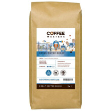 Coffee Masters Swiss Water Decaf Coffee Beans 1kg - 100% Arabica Naturally Decaffeinated Bean - Great Taste Award Winner