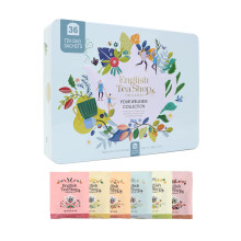 English Tea Shop Organic Your Wellness Collection Gift Tin 36 Tea Bag Sachets - 6 Different Flavours