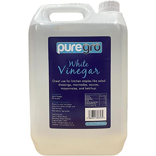 Puregro White Vinegar, 5 Litres (Pack of 4) 1