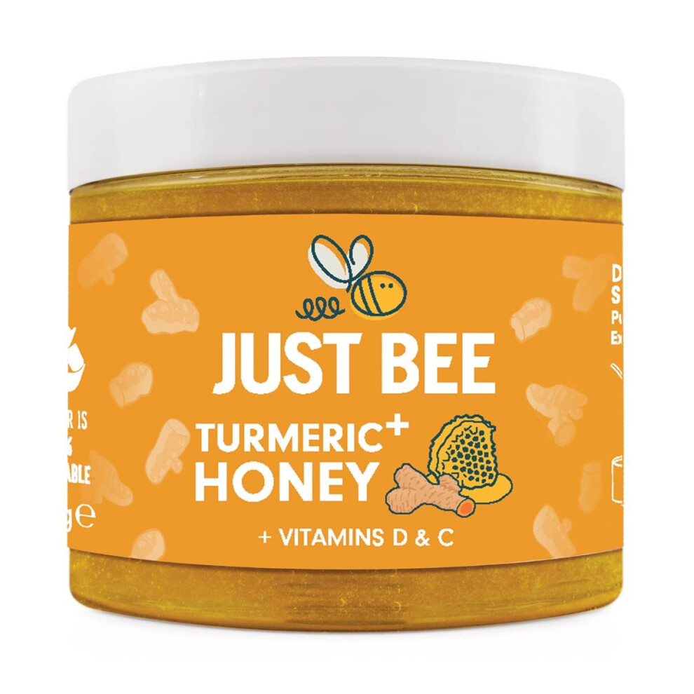 Just Bee Turmeric+ Honey With Turmeric Extract, Vitamins D & Vitamin C (260G)