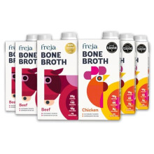 Bone Broth | Best of Mixed Pack | Beef & Chicken | Premium Broth | Delicious & Natural | Low Calorie | High Protein & Collagen | Not from Concentrate,