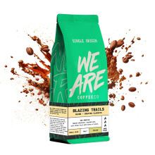 Coffee Beans 1kg Bag, Whole Bean Coffee, Blazing Trails Blend Coffee Beans, 100% Arabica, Dark Roast Fresh Coffee, Single Origin (We Are Coffee Co)