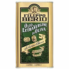Filippo Berio Extra Virgin Olive Oil, Large Olive Oil 1 Litre Tin, 1l