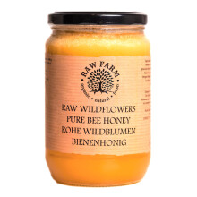 900 g Pure Raw Wildflowers Honey - Unfiltered, Unheated, Unpasteurized, Straight from RAW FARM own bee hives.