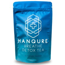 Hanqure Breathe Detox Tea | Lung Cleanse Tea with Mullein Leaf Extract for Lungs Detox and Mucus Relief | Contains Elderberry, Ginseng, Rooibos,
