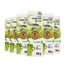Lavazza, Tierra For Planet, Ground Coffee, 6 Packs of 180g, Ideal for Moka Pot or Filtered Coffee, with Fruity and Flowery Notes, for a Mild Taste,
