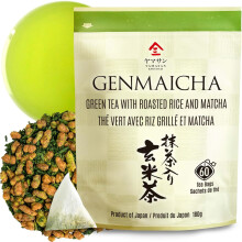 chaganju?Genmaicha green tea with roasted brown rice, Low caffeine, Japanese Tea, 3g?60 tea bags?YAMASAN?